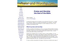 Desktop Screenshot of praise-and-worship.com