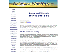 Tablet Screenshot of praise-and-worship.com